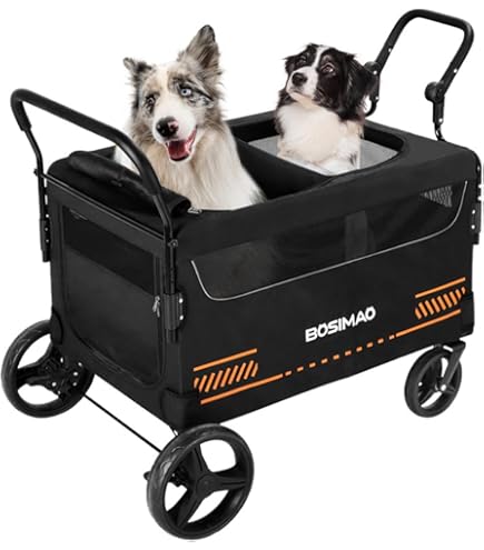 新品 BOSIMAO 大型犬カート バギー 多頭飼い ペットカート 犬 定価7万